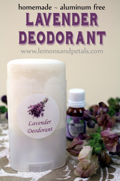 lavender deodorant lemons petals